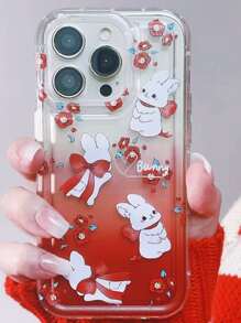 Coque de téléphone portable dessin animé à motif de lapin - Multicolore - Voir 2