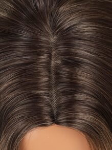 HAIRCUBE 26 英寸长假发 长卷发合成假发 棕色挑染假发 女士中分耐热卷发假发 - 彩色 - 查看 6