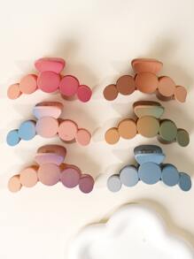 6 cái Vuốt tóc trang trí hình tròn ombre - Nhiều màu - Xem 2