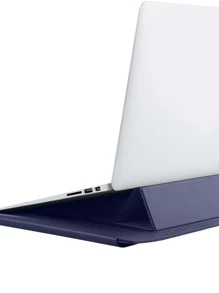 BUBM 1pc 14 Inch Letter Patch Decor Laptop Bag - Royal Blue - View 4