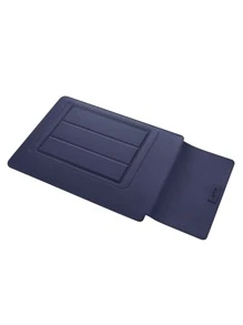 BUBM 1pc 14 Inch Letter Patch Decor Laptop Bag - Royal Blue - View 5