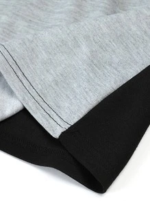 Áo thun có cổ Nam Nút Nút phía trước Khối Màu Giải trí - Nhiều màu - Xem 4