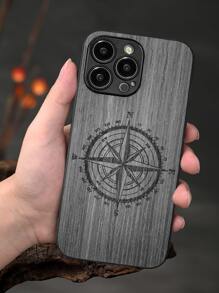 เคส โทรศัพท์ ลวดลาย เข็มทิศ - สีเทา - ดู 2