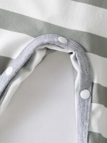 Baby Boy 3pcs Striped & Star Print Footed Sleep Jumpsuit - Multicolor - View 5