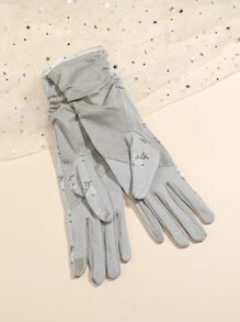 Floral Pattern Gloves