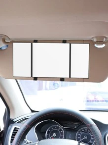 1入組汽車遮陽板鏡子 - 黑色 - 查看 2