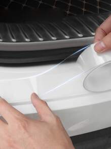 Película protectora clara e invisible para el coche 1 pieza/2 piezas para evitar arañazos, marcas y patadas - adecuada para el tirador de la puerta y la decoración interior - transparente - Ver 6