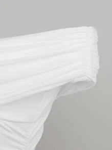 SHEIN BAE Body de hombros descubiertos fruncido