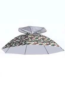1pc Camo Pattern Over-ear Umbrella - Multicolor - View 1