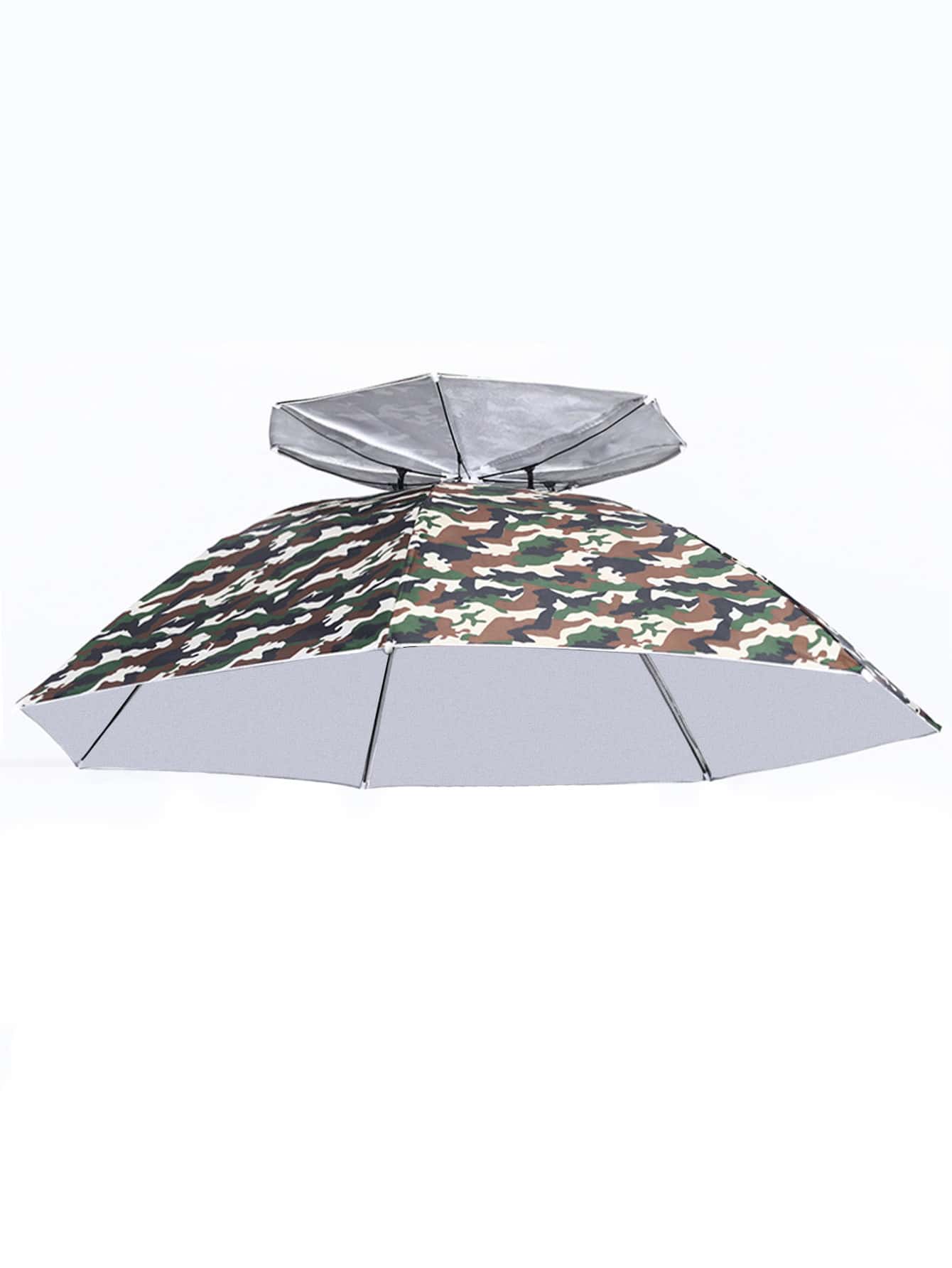 1pc Camo Pattern Over-ear Umbrella - Multicolor - View 1