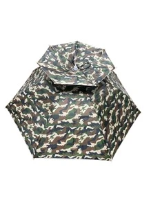1pc Camo Pattern Over-ear Umbrella - Multicolor - View 3