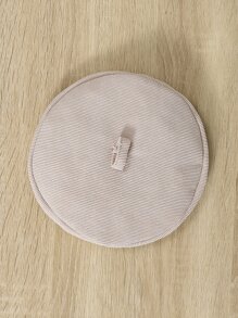 Vestido Para Niña De Bebé Con Mangas De Volante Y Borde Y Gorro Accesorio - Albaricoque - Ver 3