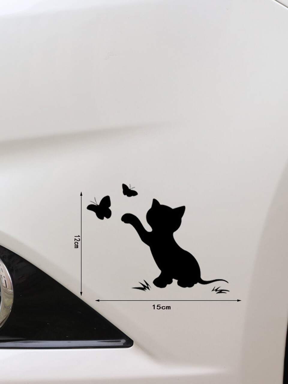 1pc Cat Pattern Car Sticker