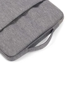 1pc Plain Laptop Bag - Grey - View 2
