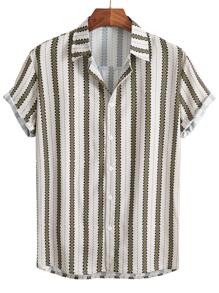 Manfinity Men Geo Print Shirt - Multicolor - View 1