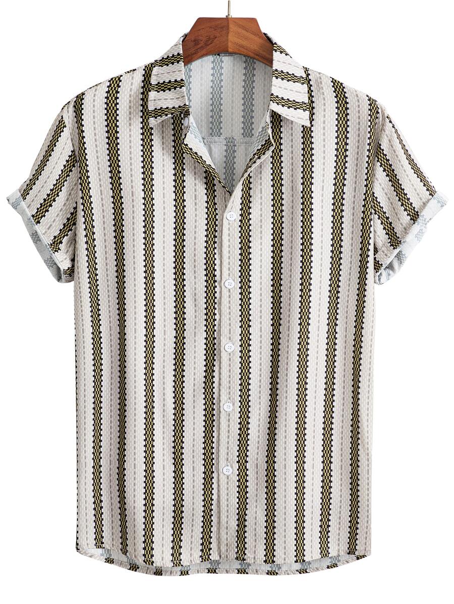 Manfinity Men Geo Print Shirt - Multicolor - View 1