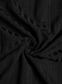 Manfinity Homme Men Solid Ribbed Knit Casual Work Long Sleeve Polo Shirt, Boyfriend Gift