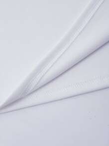 Manfinity Roghcode Nam Đồ họa Chữ cái Thả vai Lỏng lẻo Áo thun - trắng - Xem 5