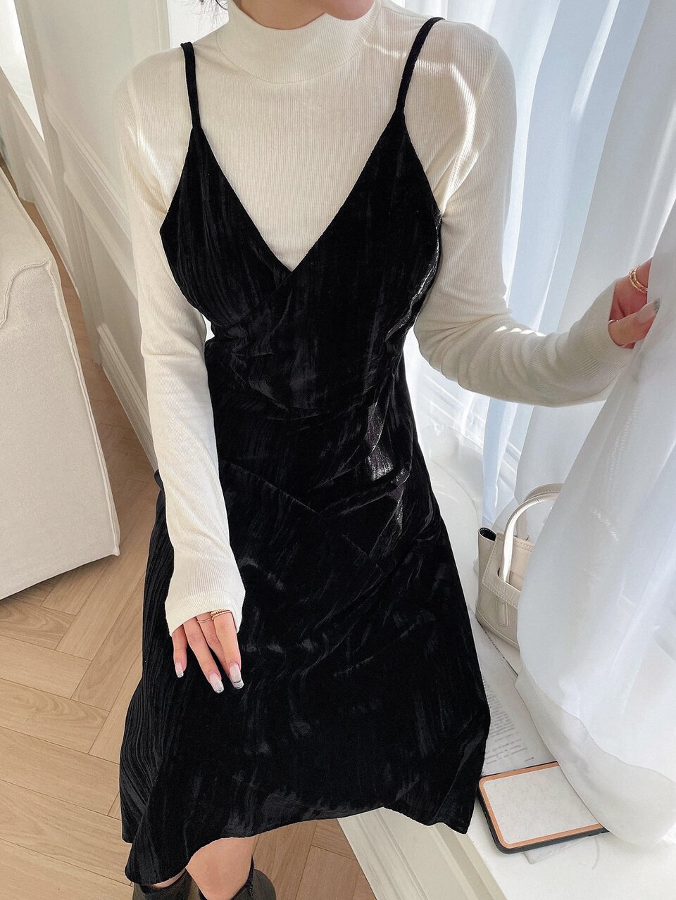 Solid Cami Dress Without Tee