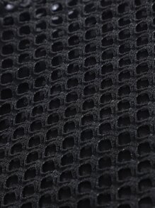 Tops con gái cắt Lá thư Giải trí - màu đen - Xem 3