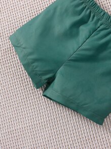 Bébé Garçon Chemise À Rayures & Short Avec Débardeur