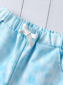 小男童紮染前打結短褲