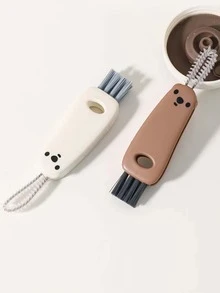 1 pieza Cepillo de limpieza con diseño de oso de dibujos animados de color al azar - Multicolor - Ver 4