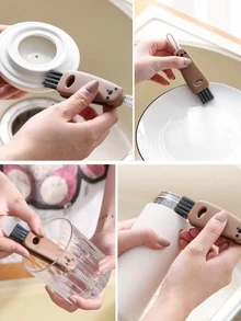 1 pieza Cepillo de limpieza con diseño de oso de dibujos animados de color al azar - Multicolor - Ver 6