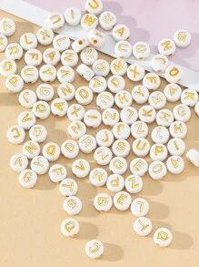 100入組字母細節釘珠 - 彩色 - 查看 2