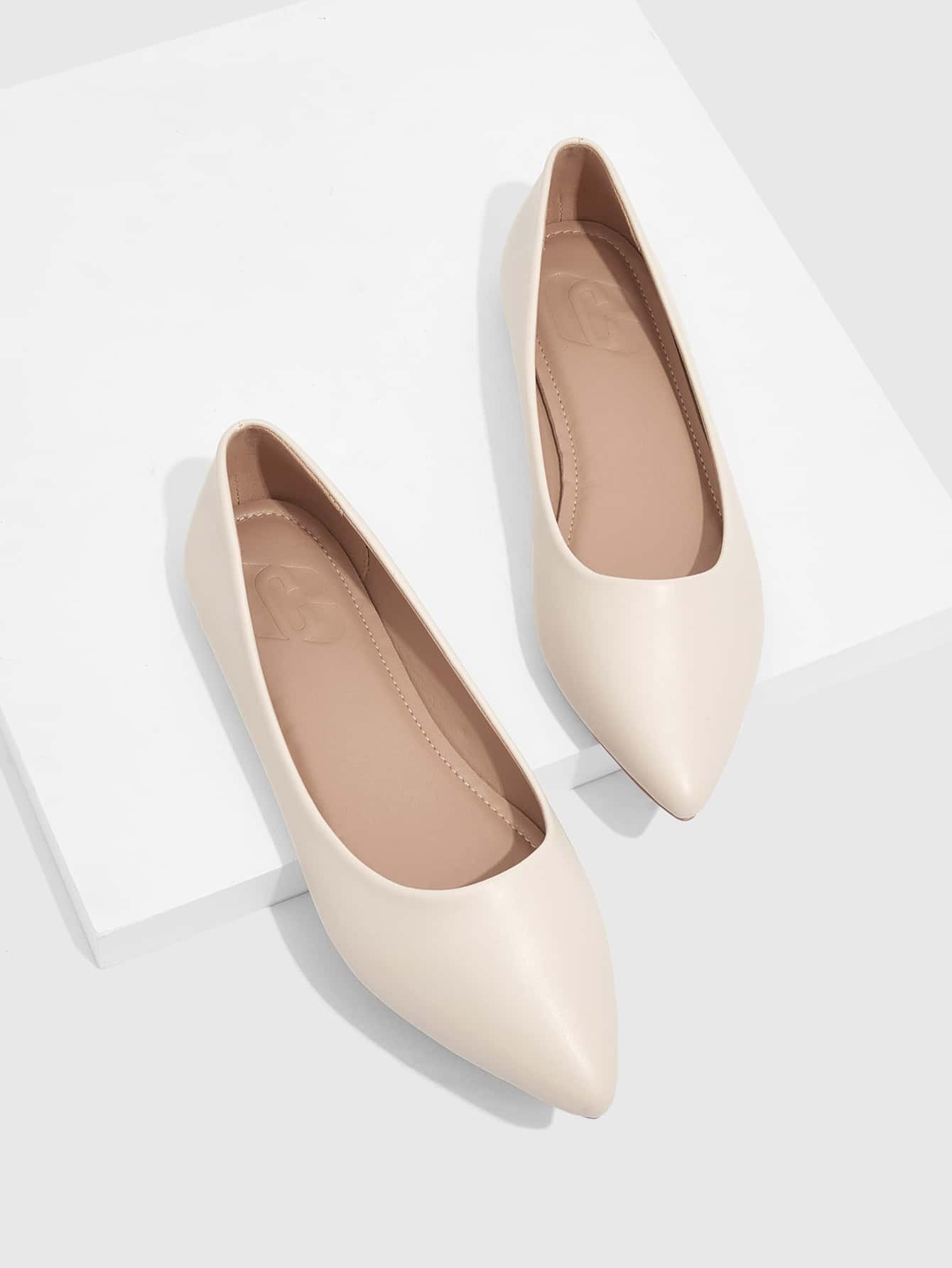 CUCCOO BIZCHIC Minimalist Point Toe Ballet Flats For Summer Vacation Shoes Summer Elegant Basics Business Casual Business Chic Spring Shoes Spring Break Easter For Christmas Spring Shoes