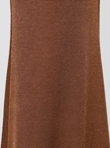 SHEIN BAE 露背喇叭繞頸連體褲 - 咖啡棕 - 查看 8