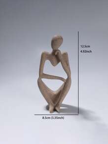 1pc Figure Design Decoration Craft Best Gifts Birthday - Beige - View 4