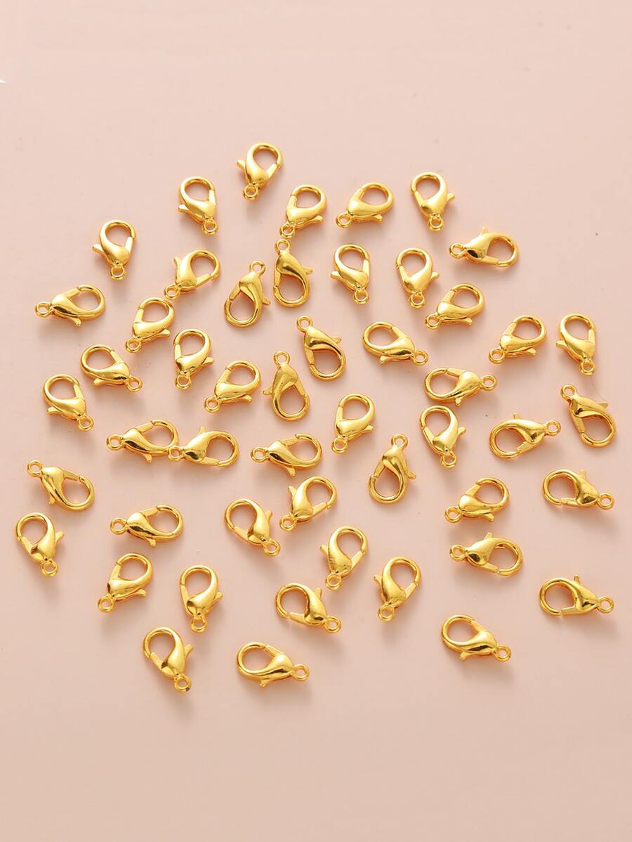 50入組小龍蝦扣DIY首飾配件 - 金黃色 - 查看 1