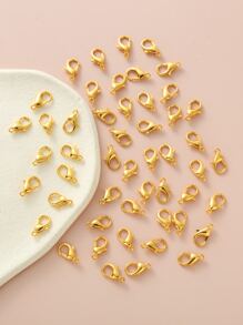 50入組小龍蝦扣DIY首飾配件 - 金黃色 - 查看 2