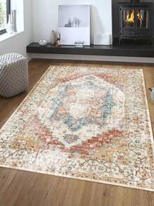 Cashmere Look, Boho Style, Non-slip Floor Mat - Multicolor - View 1