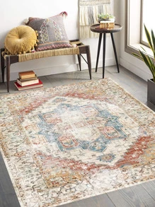 Cashmere Look, Boho Style, Non-slip Floor Mat - Multicolor - View 3