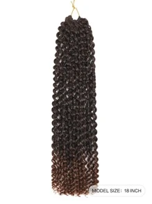 中等合成纖維扭結勾織接髮 - 彩色 - 查看 2