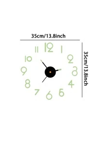 1 chiếc đồng hồ treo tường phát sáng trong bóng tối lễ Phục sinh - màu xanh lá - Xem 7