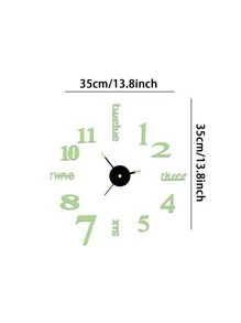 1set Glow-In-The-Dark Wall Clock Easter - Green - View 7