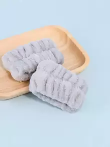Muñequeras para lavarse la cara - Muñequera absorbente para lavarse la cara, 1 par de bandas de muñeca de microfibra para lavarse, cuidado de la piel, yoga, deporte, evita que los líquidos se derramen por el brazo, cuidado de la piel, decoración de la habitación, decoración del hogar, decoración del dormitorio, baño, regalos de Navidad, decoración del baño, viaje, artículos de viaje, boda, fiesta de Navidad, regalos para mamá, hogar, habitación, decoración de la casa, regalo de Navidad, regalos para mamá, cumpleaños, decoración de la habitación rosa, decoración de la sala de estar, dormitorio, regalos para hombres, regalos para papá, setas, Año Nuevo, mamá, accesorios, regalos para papá, amigos, regalo divertido - Gris - Ver 6