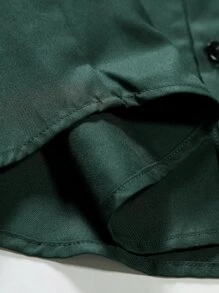 Manfinity Men Solid Button Up Shirt - Green - View 5