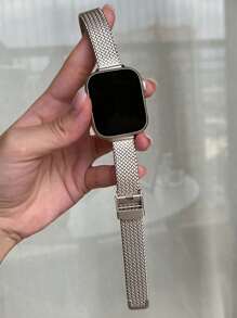 不銹鋼錶帶適用於Apple Watch - 銀色 - 查看 1