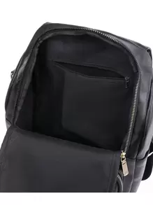 時尚女款大容量旅行背包書包街頭風格 - 黑色 - 查看 6