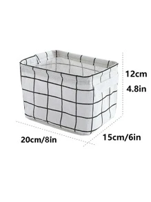 1pc Laundry Hamper, Desktop Storage Basket Sundries Storage Box Cosmetic Book Organizer Underwear Stationery Container Laundry Basket