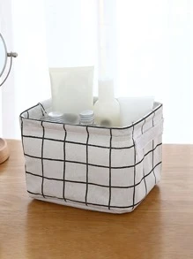 1pc Laundry Hamper, Desktop Storage Basket Sundries Storage Box Cosmetic Book Organizer Underwear Stationery Container Laundry Basket