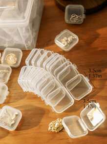 5入組迷你便攜透明首飾收納盒 - 無色 - 查看 4