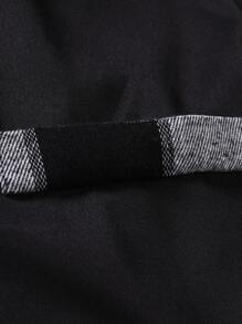 Manfinity Homme 男士拼接格紋邊襯衫