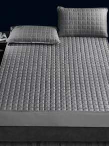 1pair Quilted Pillowcase Without Filler - Grey - View 3