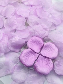 Bộ 500 Cánh Hoa Hồng Nhân Tạo Hoa Nhân Tạo Cánh Hoa Lụa Cho Ngày Lễ Tình Nhân Hoa Cưới Trang Trí - Màu tím - Xem 4