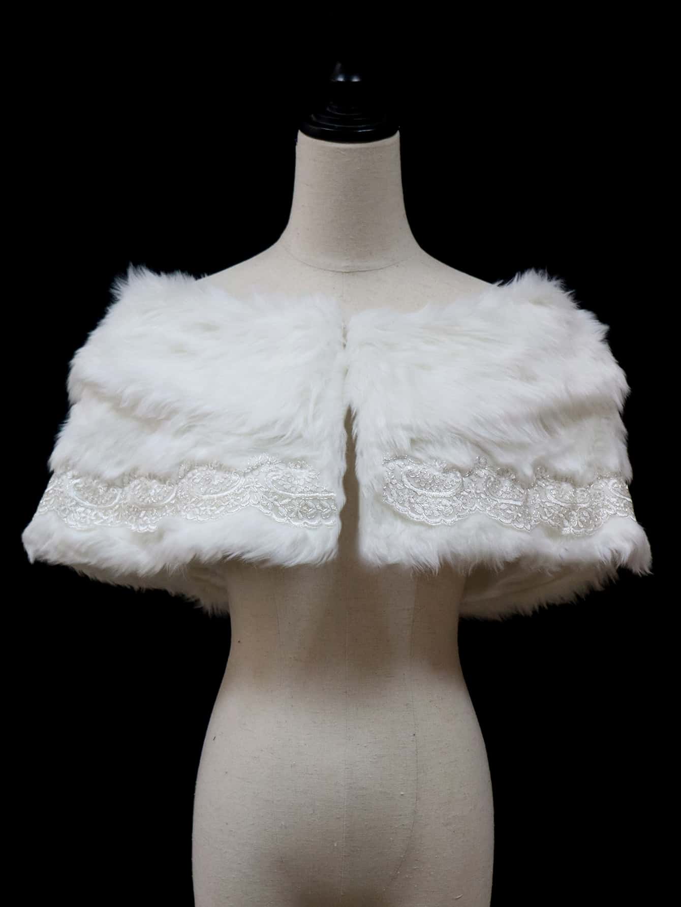 Chal de boda esponjoso y contrastante para ropa de otoño para mujeres ...